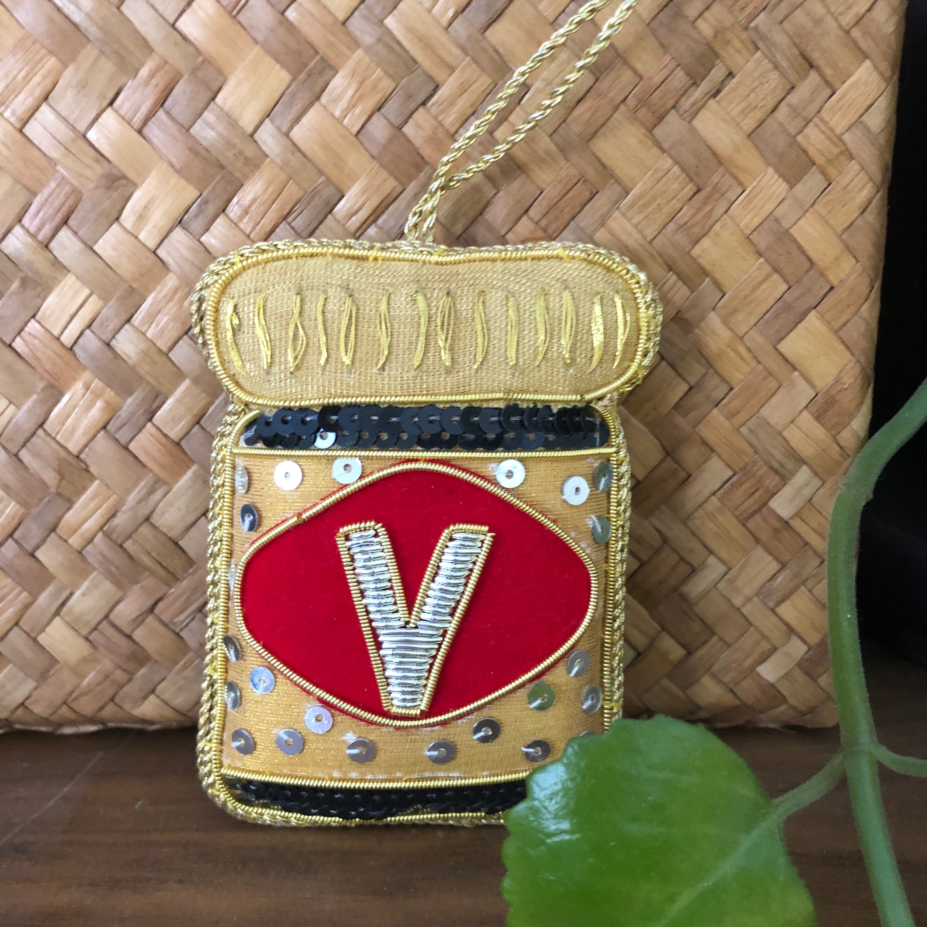 Vegemite Sequin Hanging Decoration