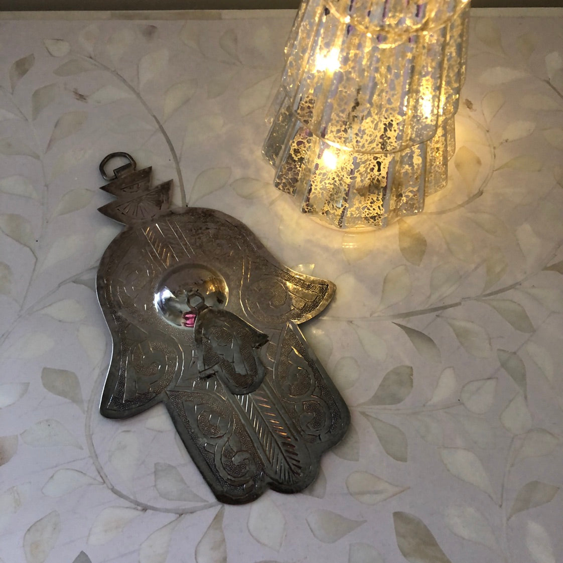 Moroccan Hand of Fatima Hanging Decor