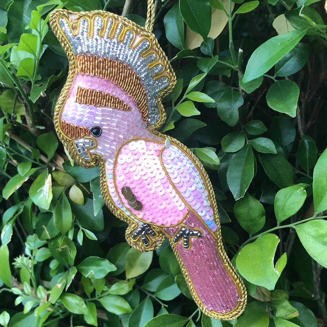 Galah Sequin Hanging Decoration