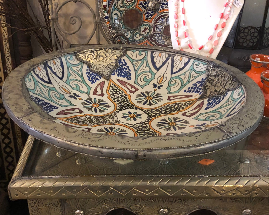 Moorish Fez Large Serving Bowl
