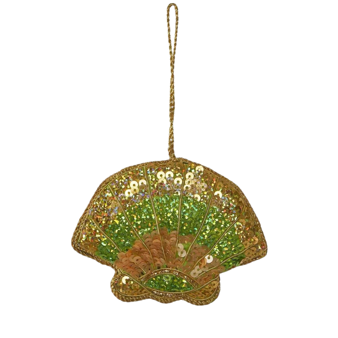Cockle Shell Sequin Hanging Decoration