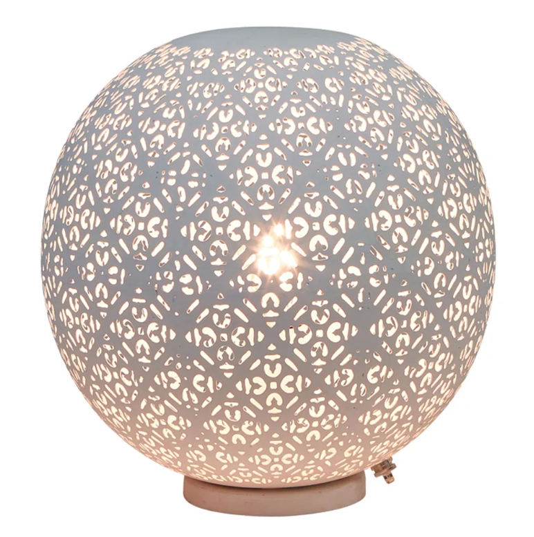 Taurus Perforated Round Table Lamp