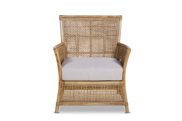 Rattan Orient  Arm Chair with Cushion