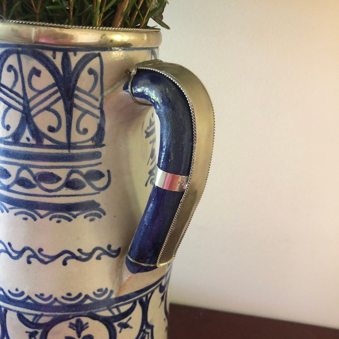 Moorish Fez Jug in Blue