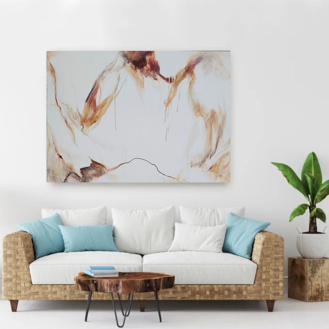 Through the Ghost Gums by Cheryl Harrison - Acrylic on Canvas