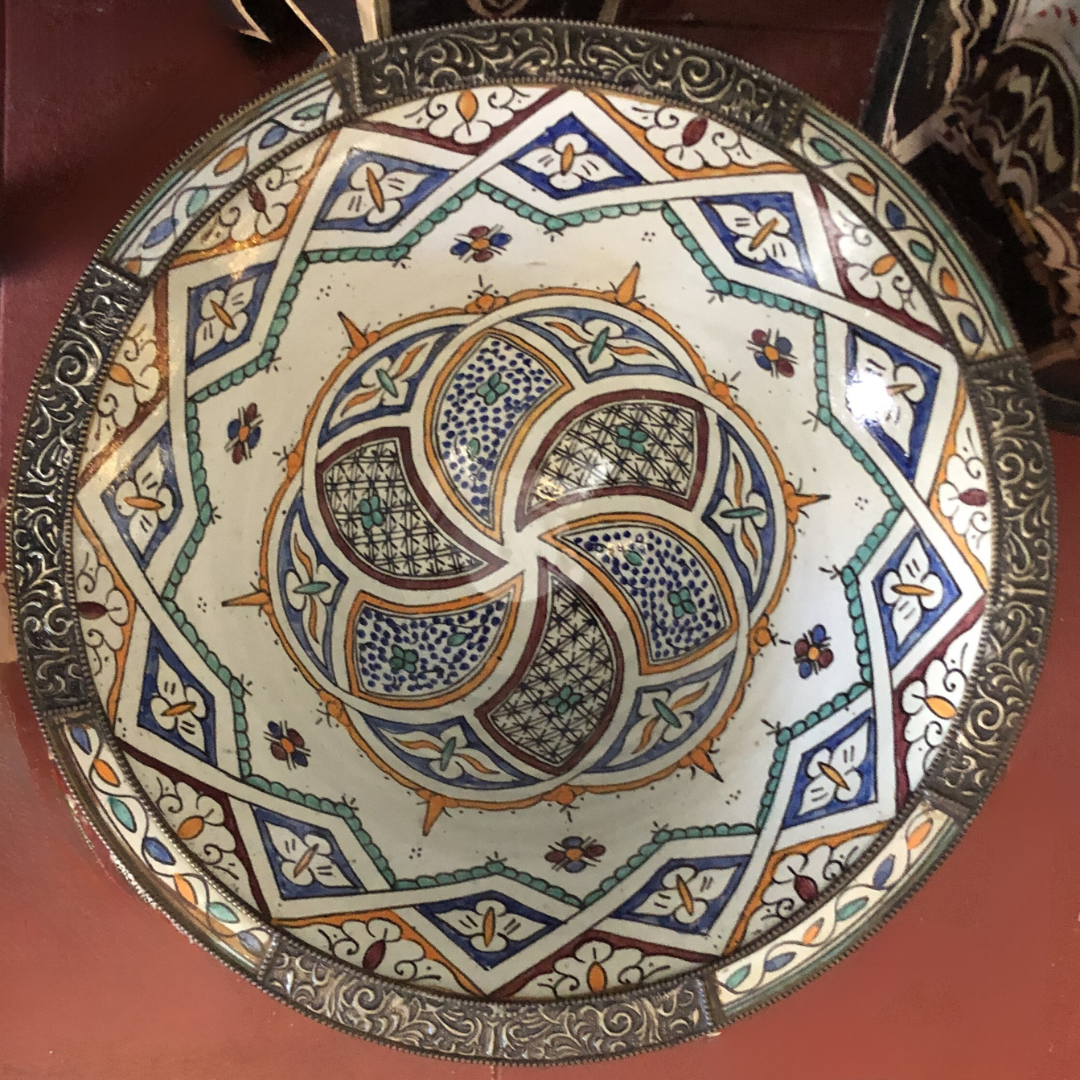 Meknes Deep Footed Serving Bowl