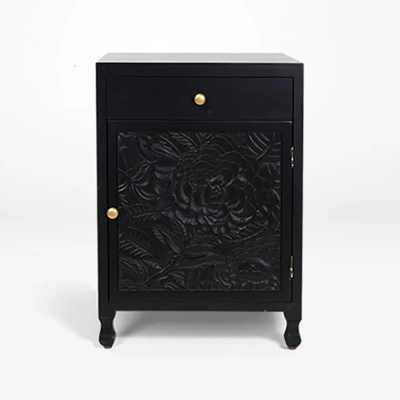 Noir Bedside Cabinet - Handle of Left Side Facing - Warehouse Sale