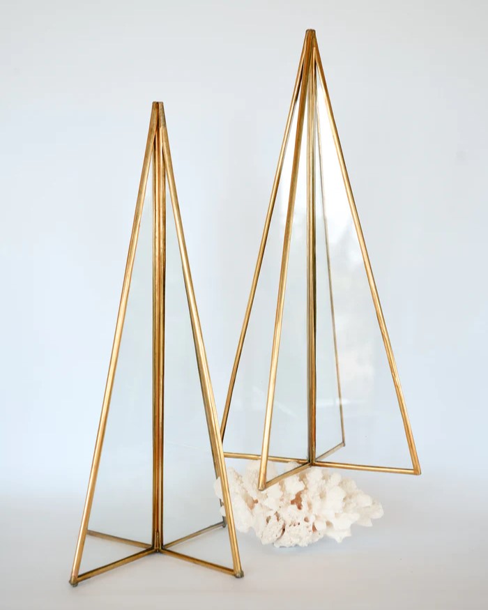 Brass & Glass Xmas Tree