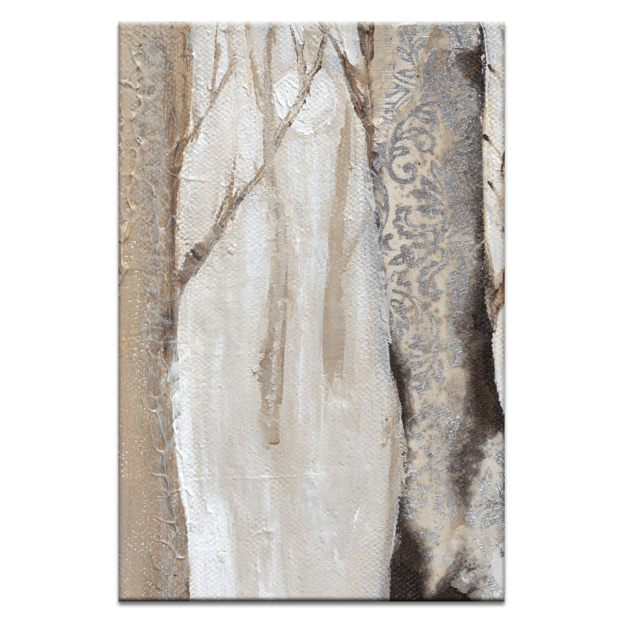 Moonlit Trees II Print by Karen Hopkins