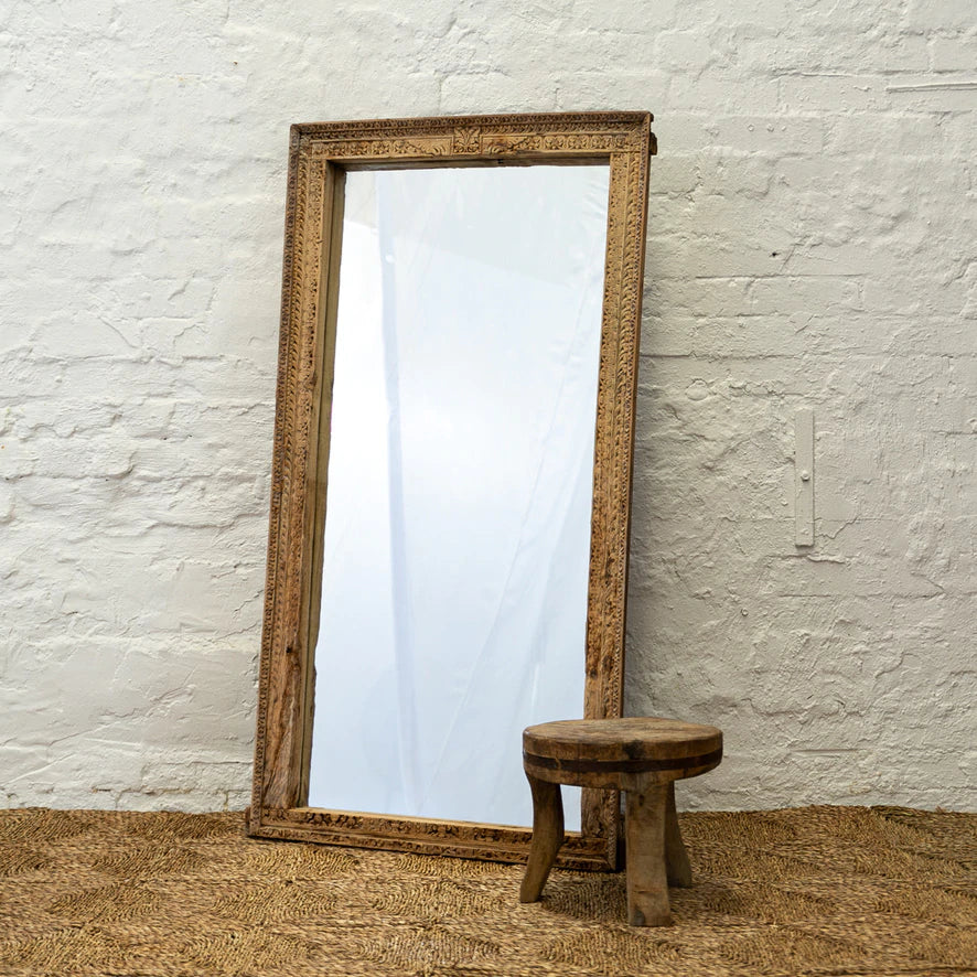 Vintage Rectangular Teak Mirror
