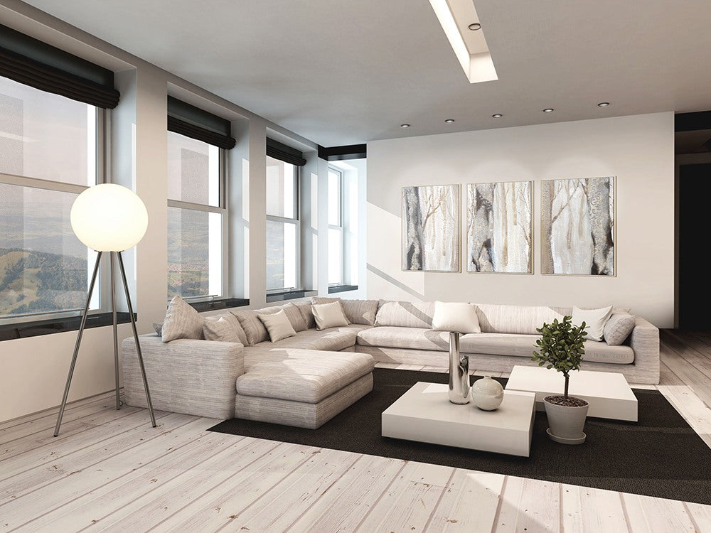 Moonlit Trees II Print by Karen Hopkins