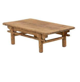 Antique Natural Pine Low Coffee Table