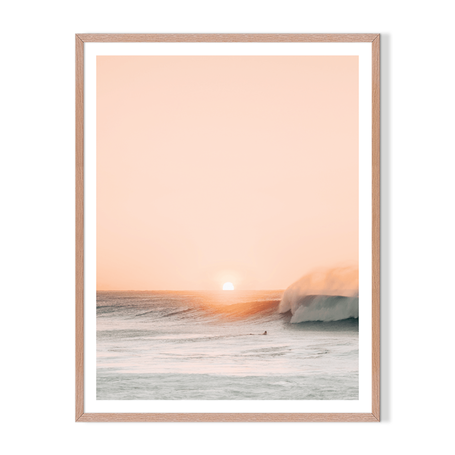 Peach Sunset Art Work