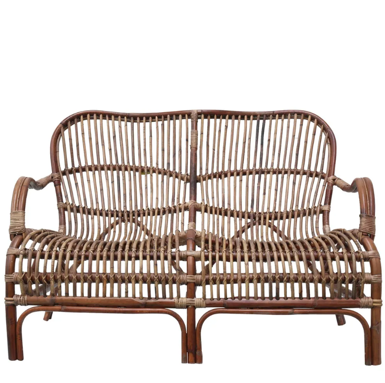 Handmade Classic Rattan Two Seater