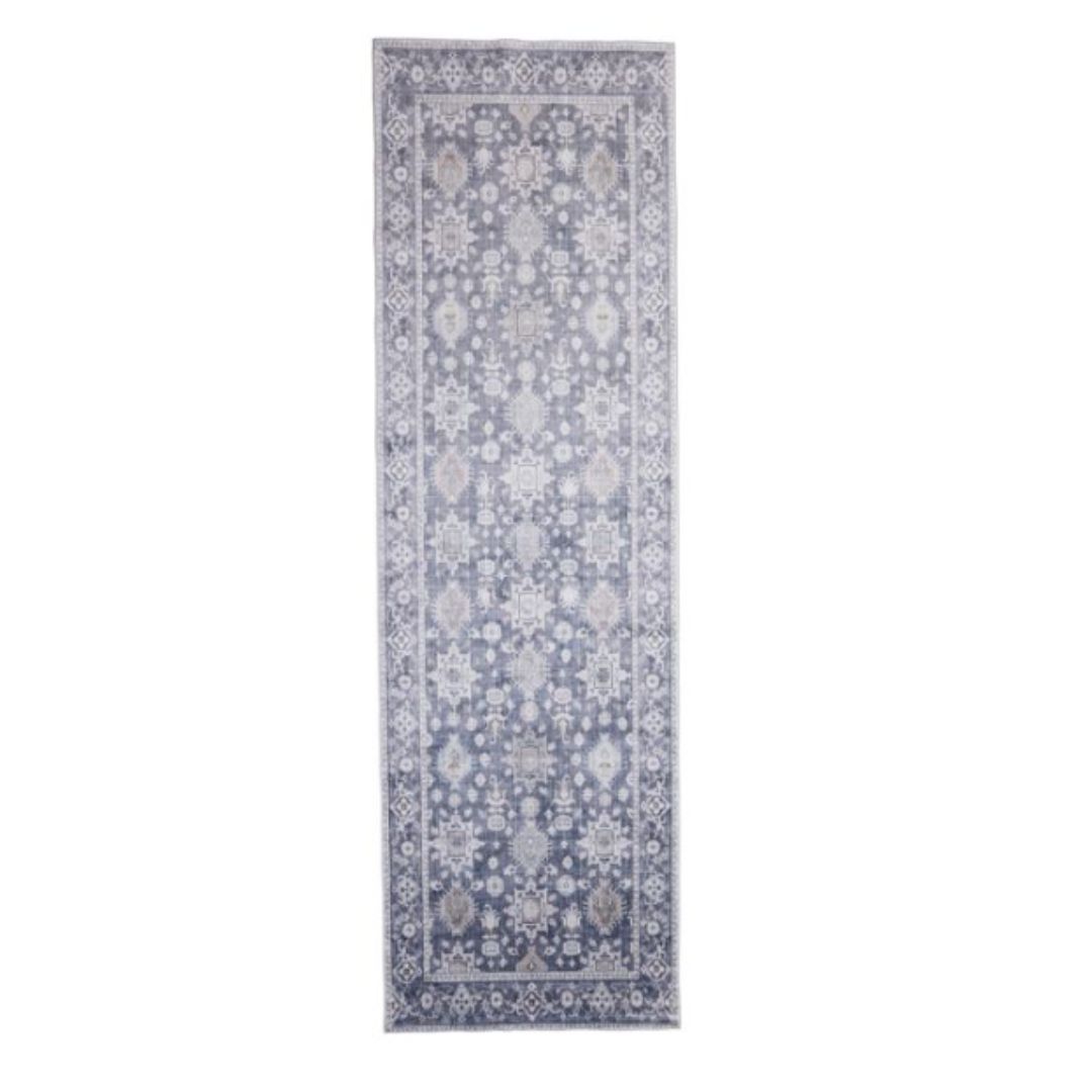 Megan Machine Washable Rug in Blue