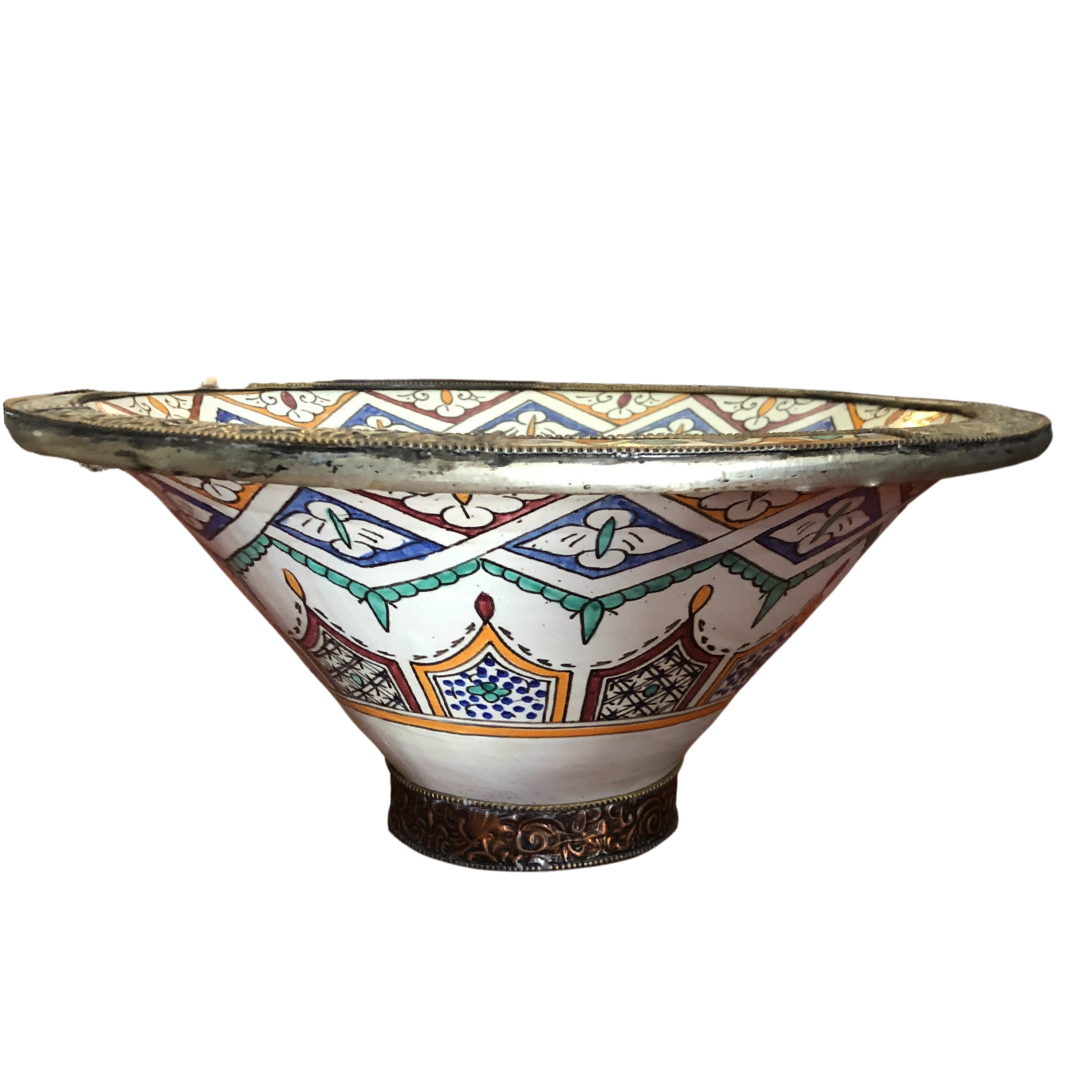 Meknes Deep Footed Serving Bowl