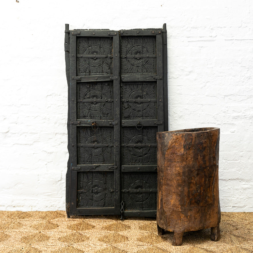 Vintage Teak Carved Door