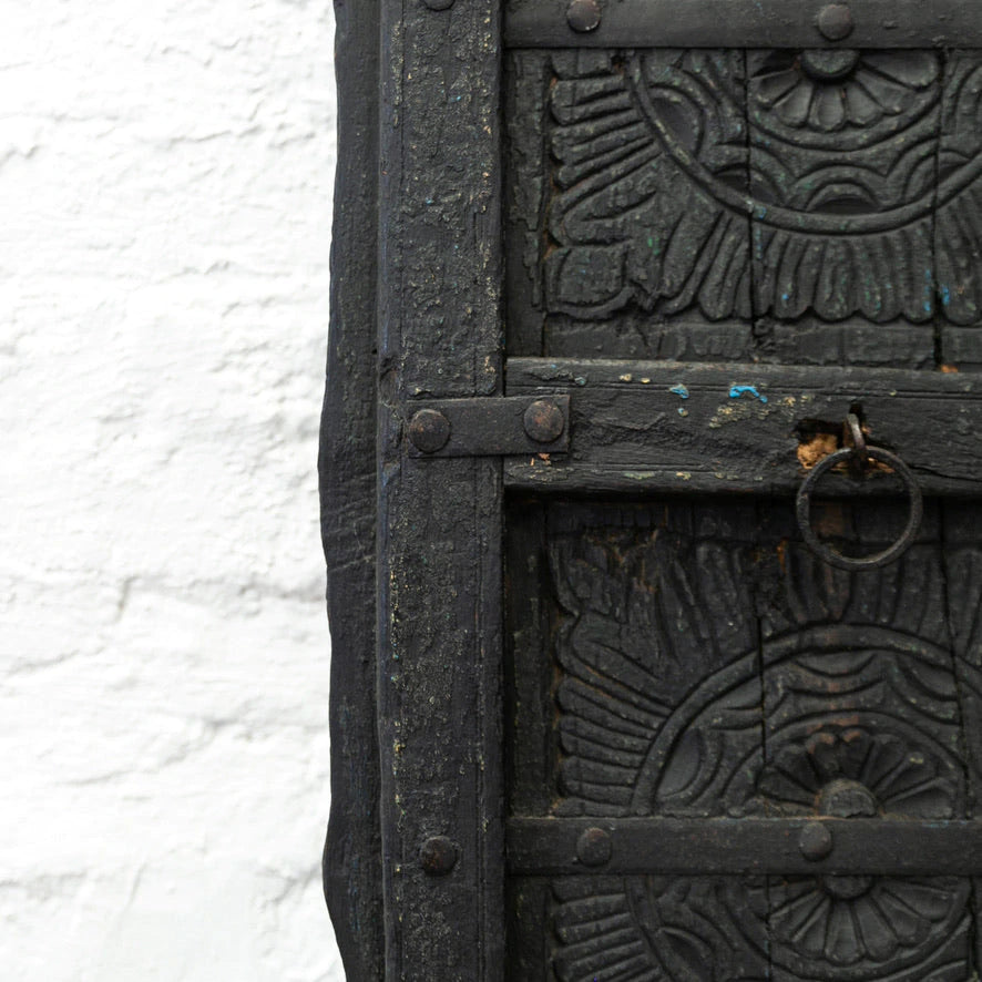 Vintage Teak Carved Door