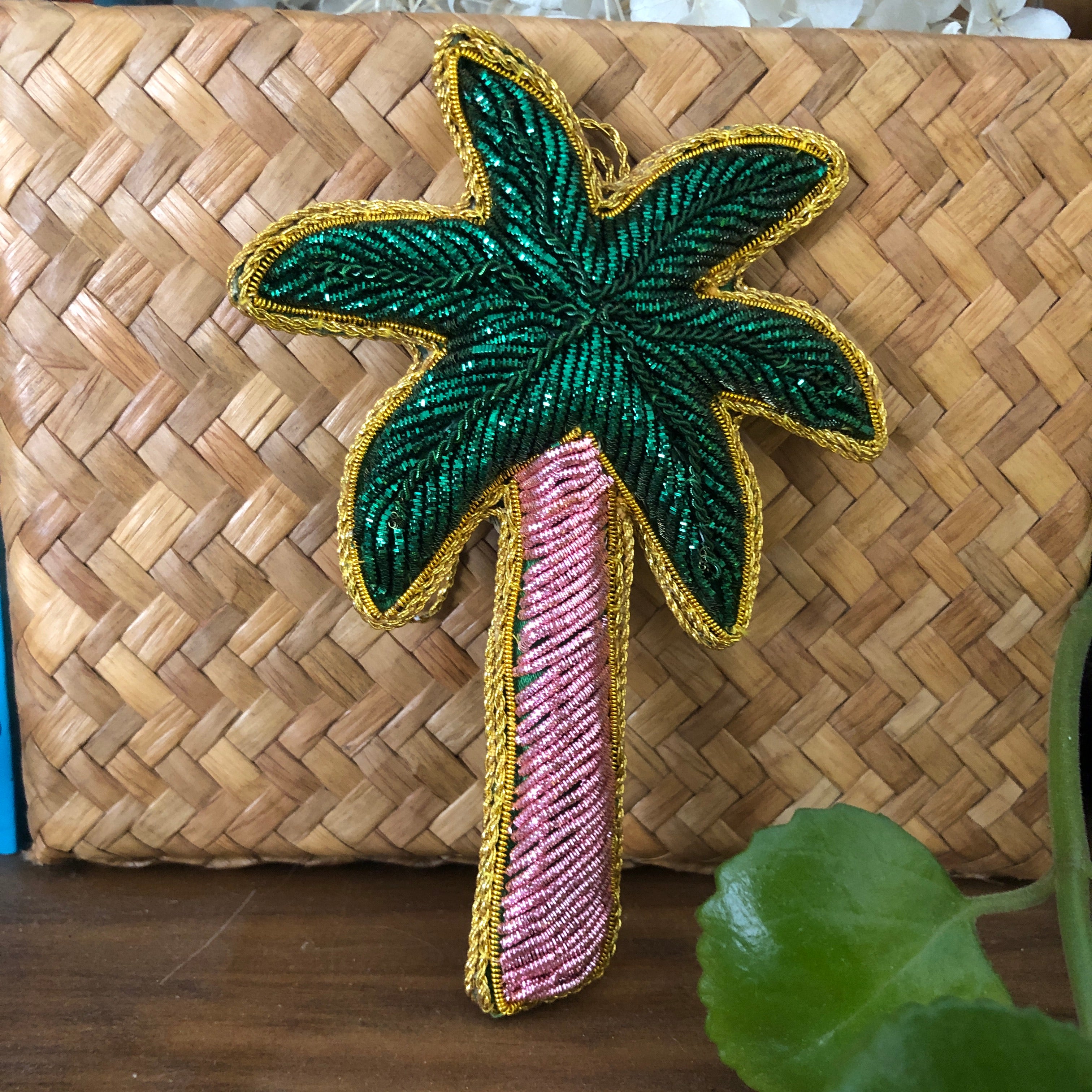 Palm Tree Sequin Hanging Decoration