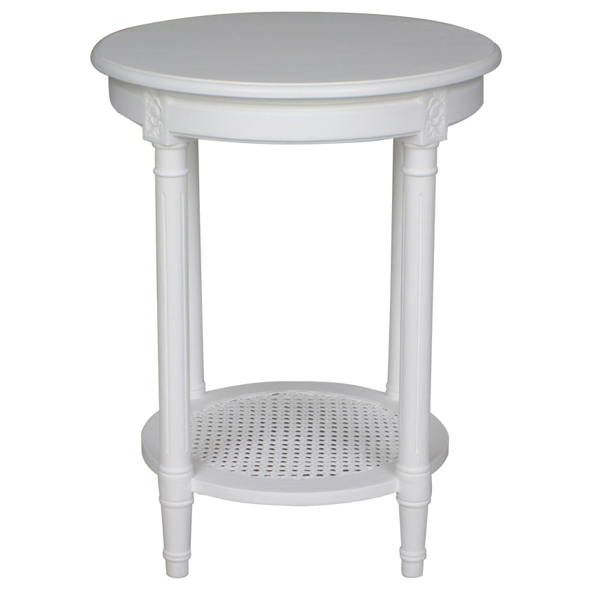 Nimes Occasional Round Table in White