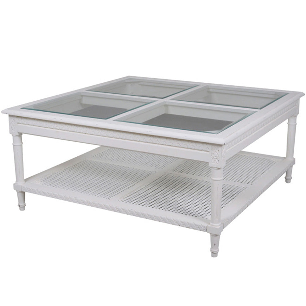 Nimes Square Coffee Table in White