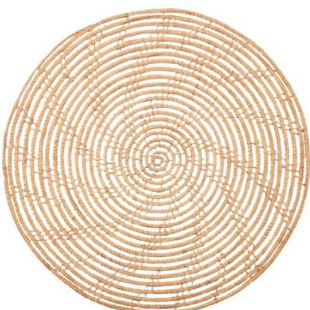 Magpie Palm Fibre Round Placemat (Set of 4)