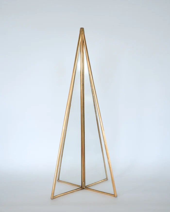 Brass & Glass Xmas Tree