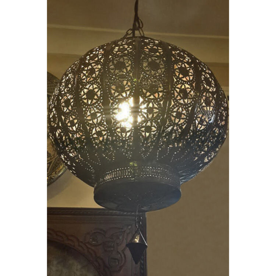 Genuine Moroccan Fretwork Pendant Light Shade - Machluf