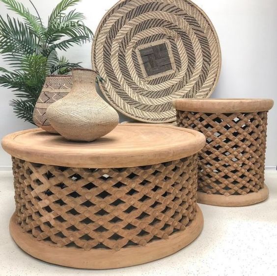 Bamileke Coffee Table in Natural