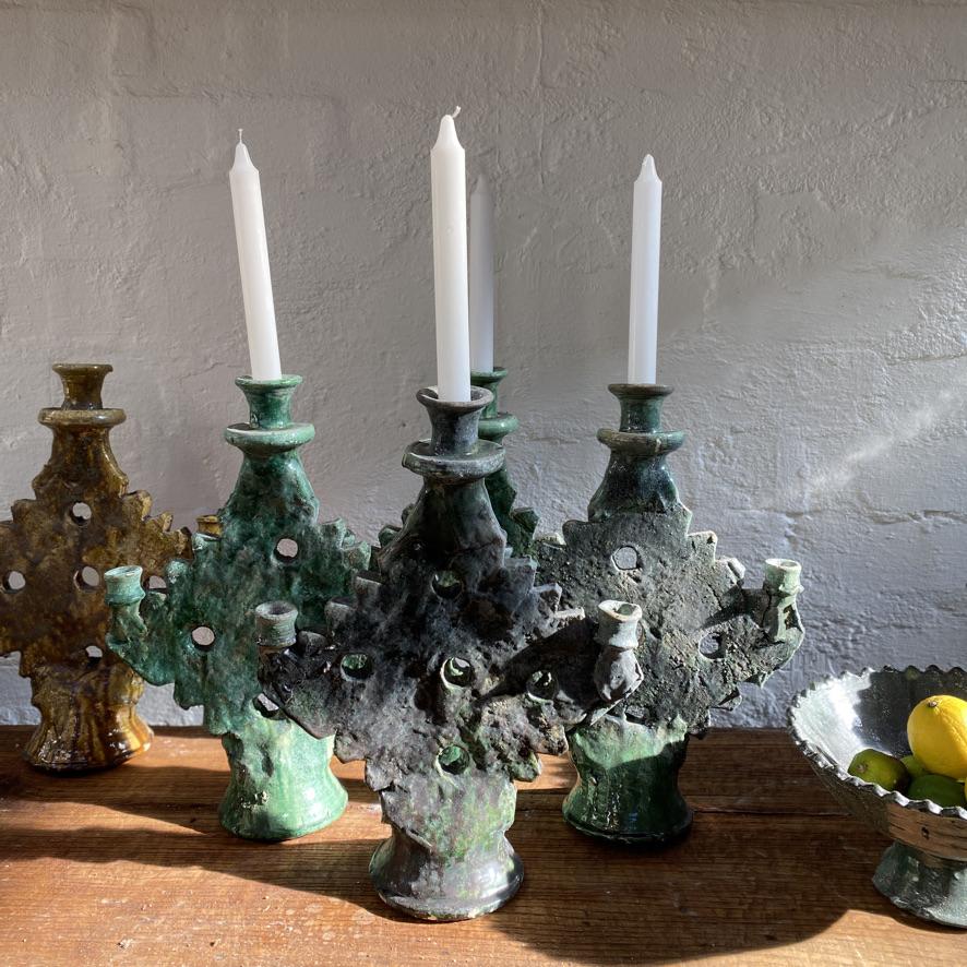 Tamegroute Traditional Desert Cross Candlestick