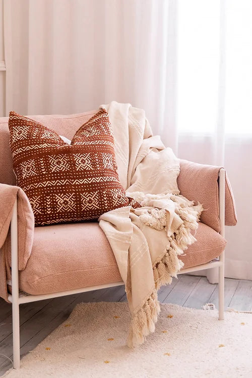 African Cotton and Bamboo Throw