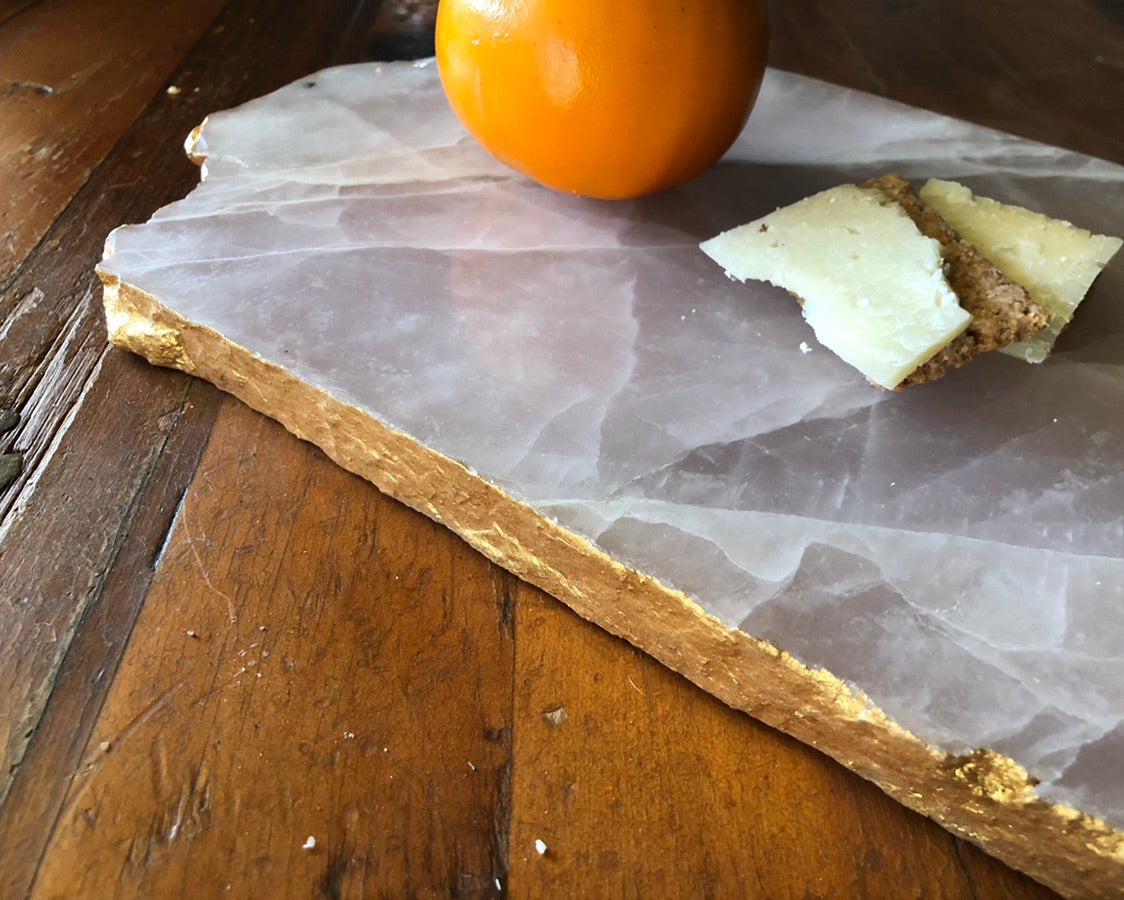 Agate Platter in Pink
