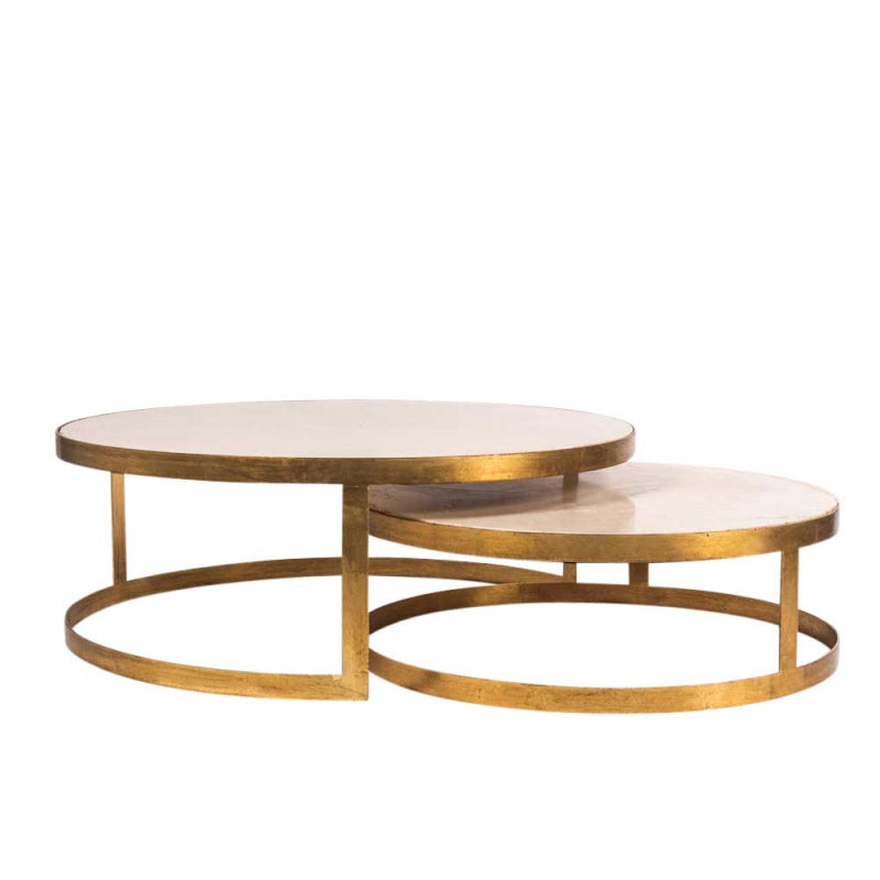 Mortimer Gold & Marble Coffee Table Set