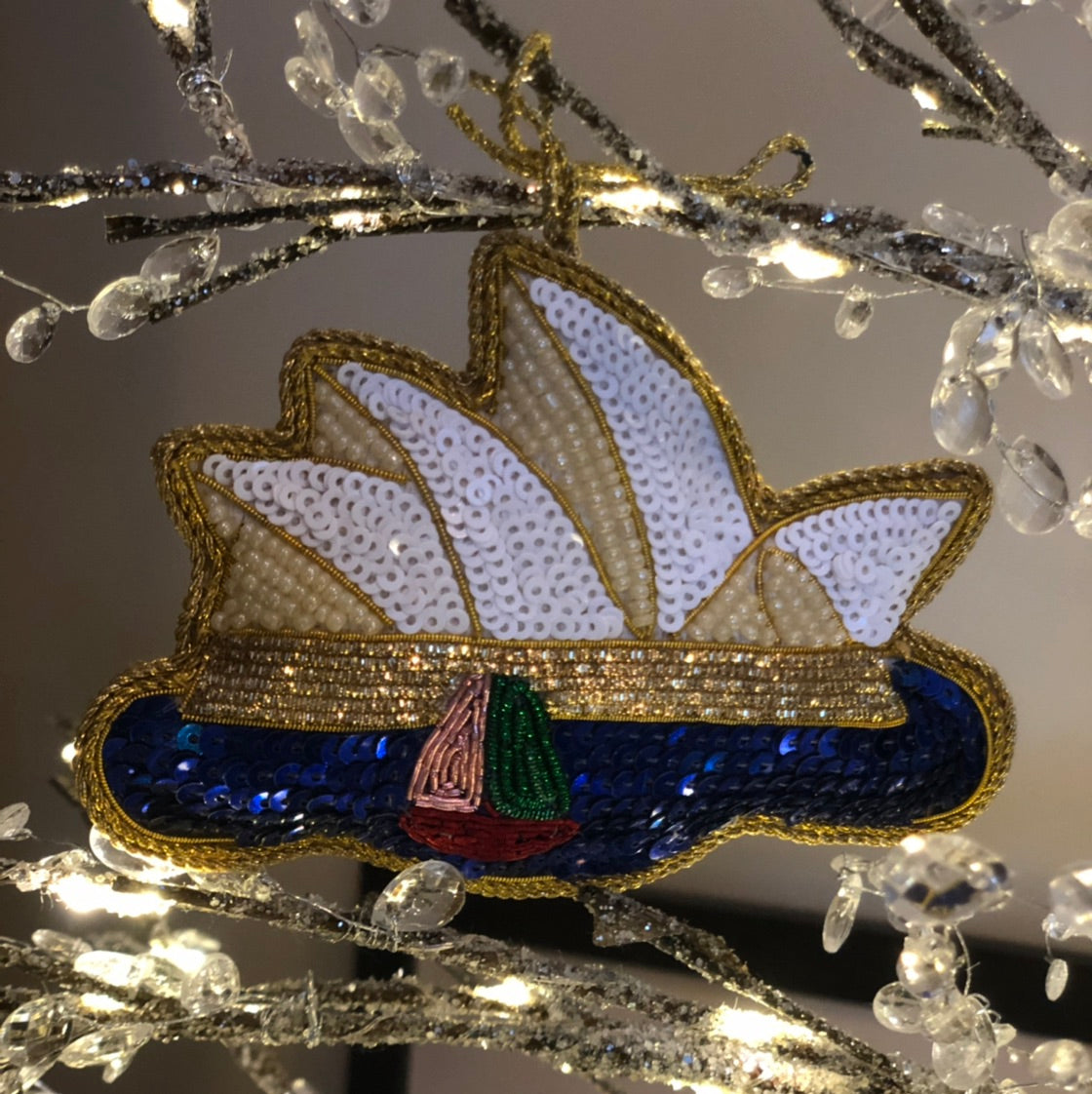 Opera House Sequin Hanging Decoration
