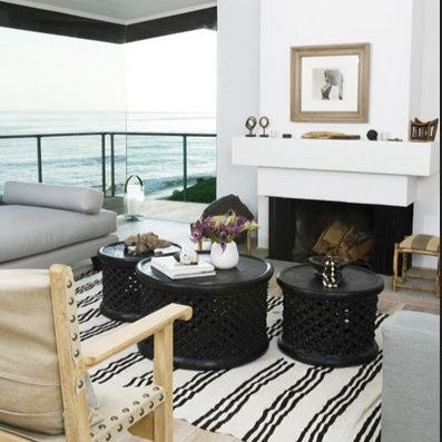 Bamileke Side Table in Black