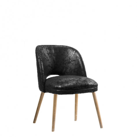 Doma Chair in Black Leather