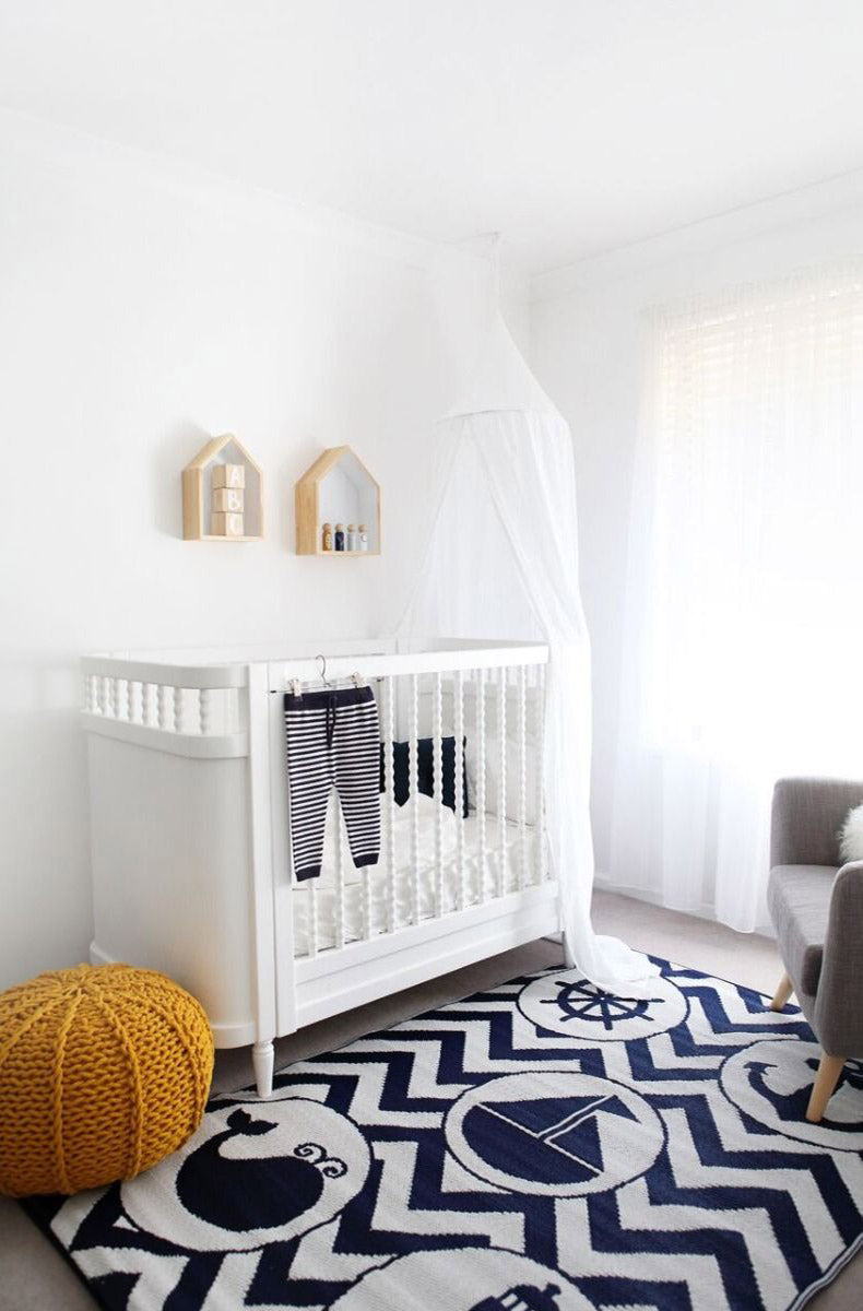 Sea Blue Objects Kid's Mat