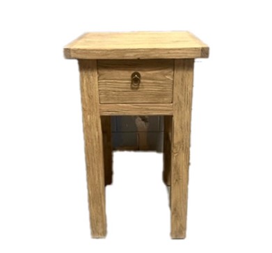 Palu Recycled Timber Side Table with Drawer