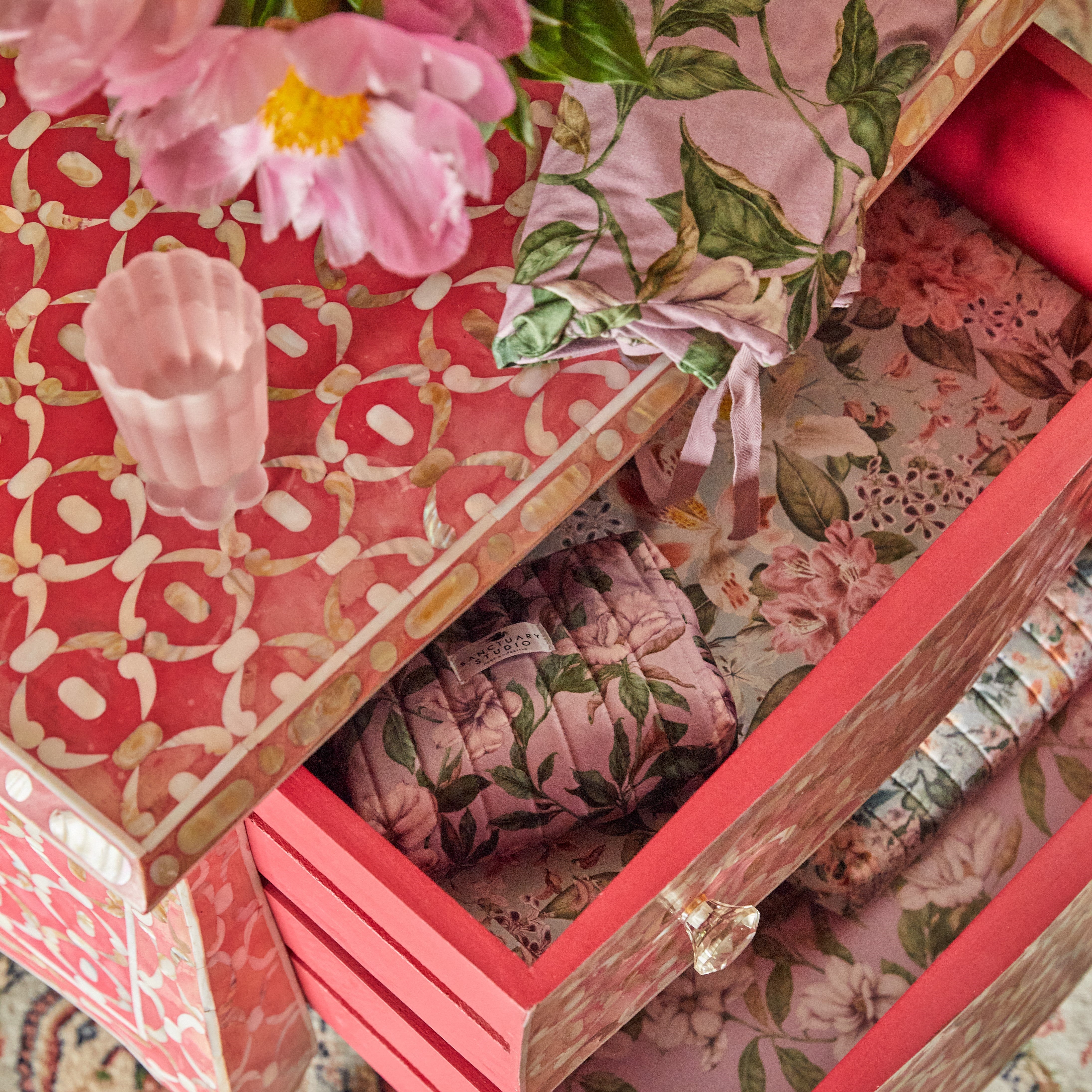 Flora Drawer Liners - Set of 6