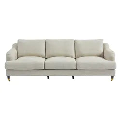 Aerin 3 Seater Sofa in Natural Linen