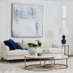 Aerin 3 Seater Sofa in Natural Linen