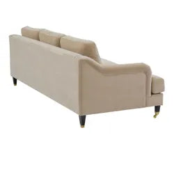 Aerin 3 Seater Sofa in Taupe Velvet