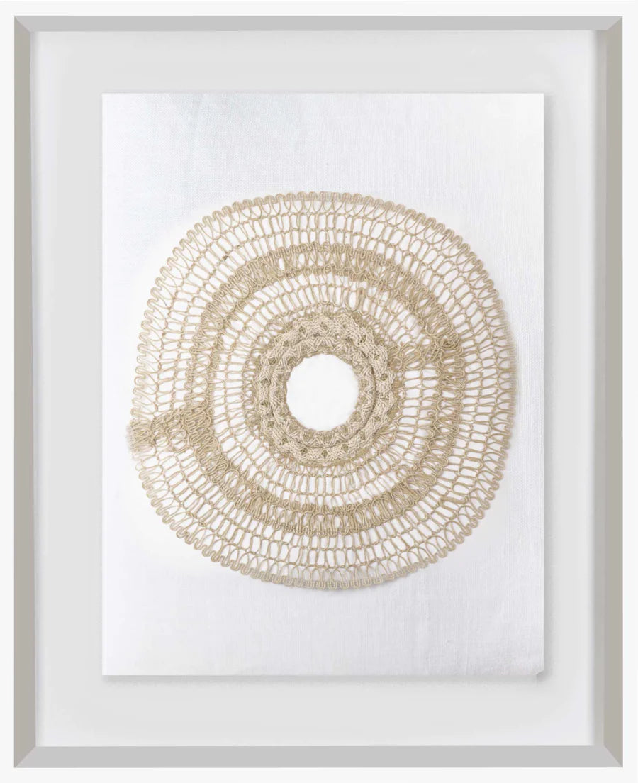 African Armour White Artwork 67 x 85 cm in Black Frame