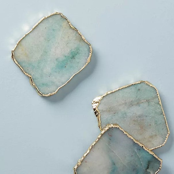 Agate Coaster in Teal