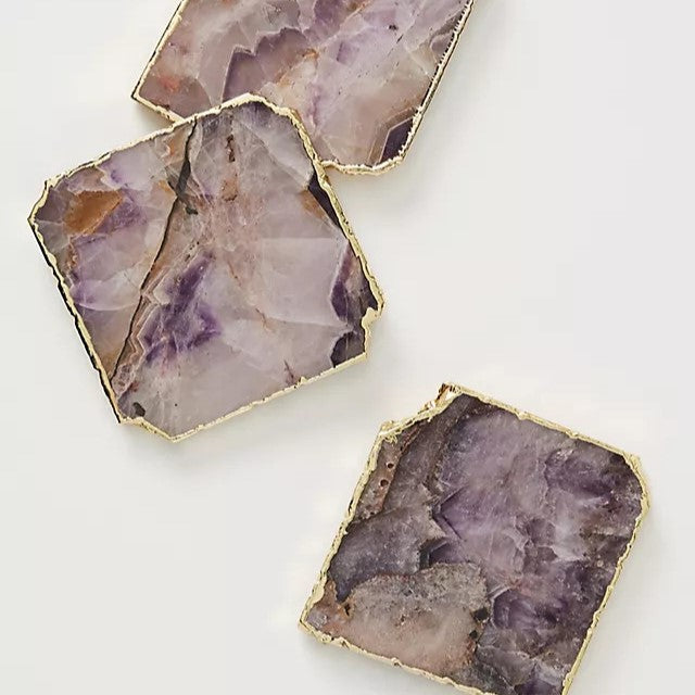 Agate Coaster in Purple