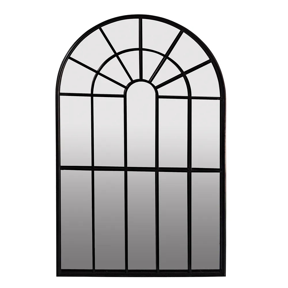 Colmar Arched Outdoor Mirror in Black