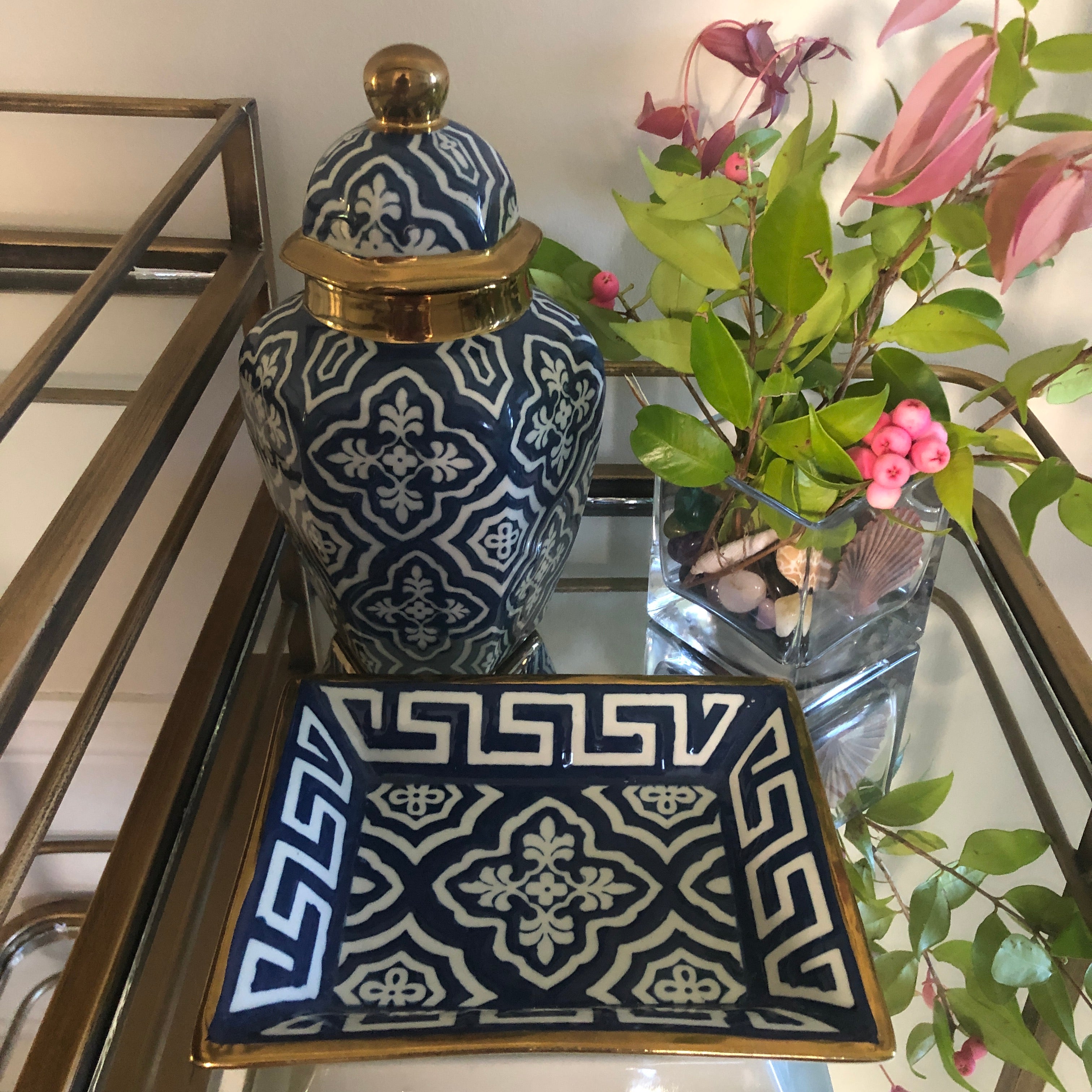 Tangier Garden Ceramic Ginger Jar