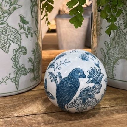 Chinoiserie Decorator Ball in Blue - Sold Individually