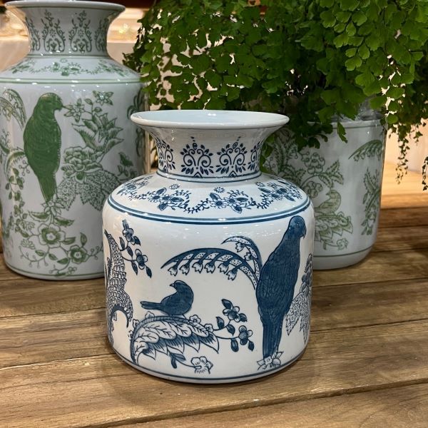 Chinoiserie Vase in Blue