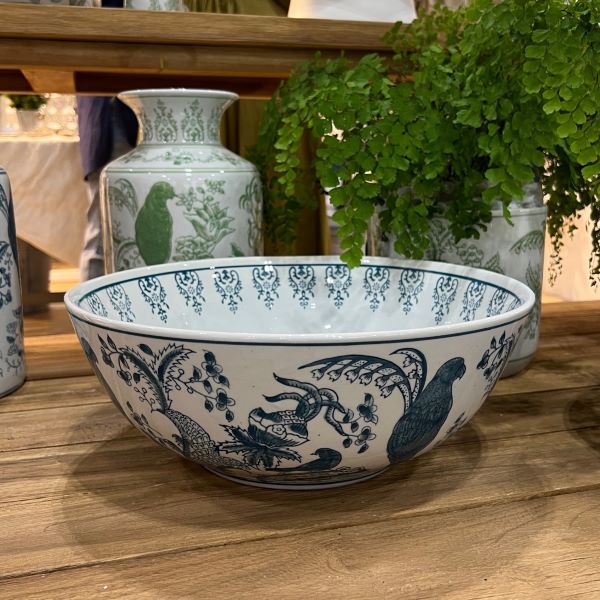 Chinoiserie Noodle Bowl in Blue